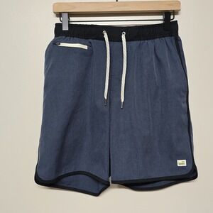 Vuori Banks‎ Shorts Mens Small Athletic Stretch Gym Short 7.5" Blue Linerless